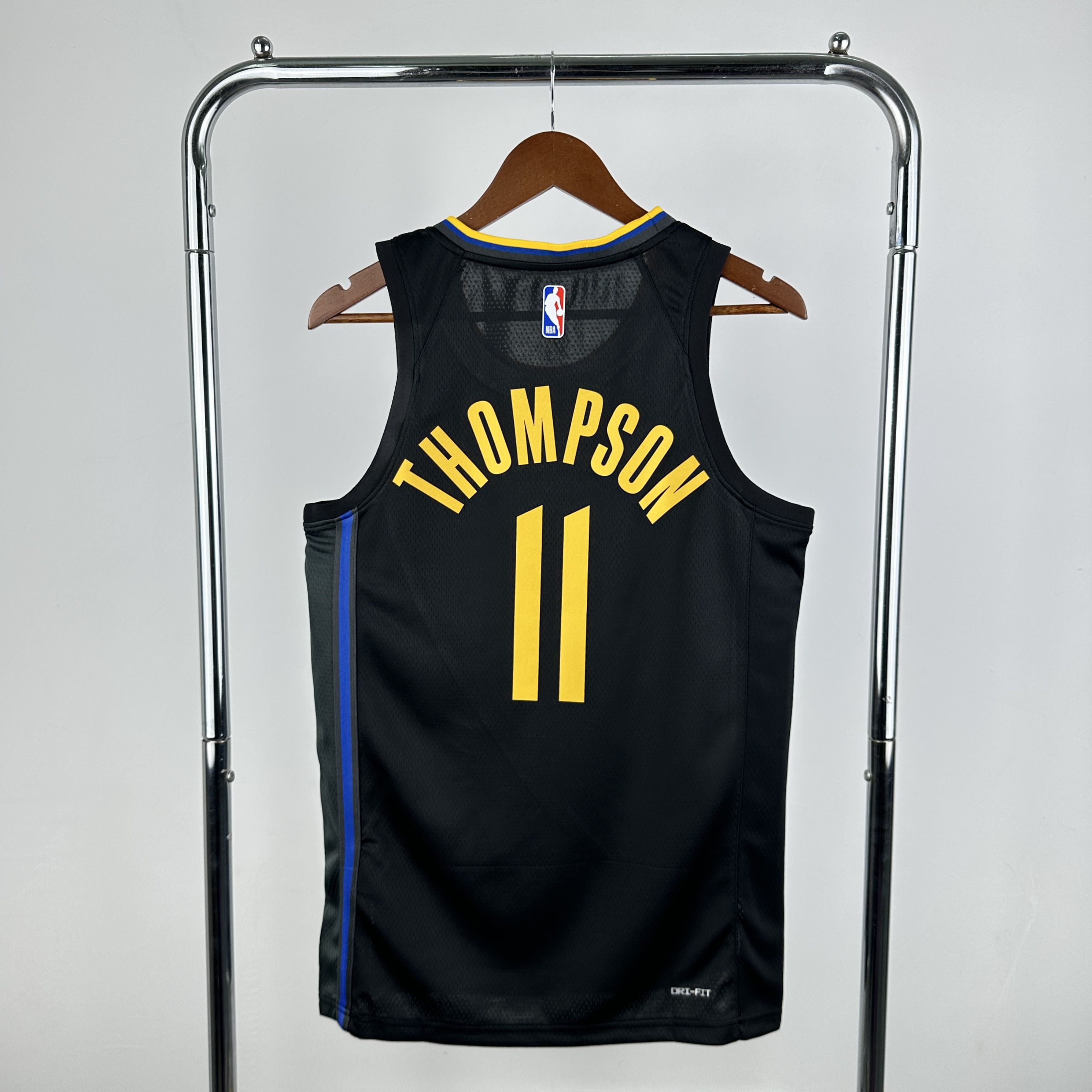 Men Golden State Warriors #11 Thompson Black Jordan style Seasons 2025 NBA Jersey->->NBA Jersey